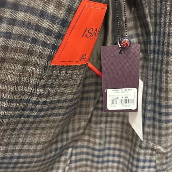 ISAIA NAPOLI MARECHIARIO SPORT Jacket Checkered Print - Picture 3 of 4